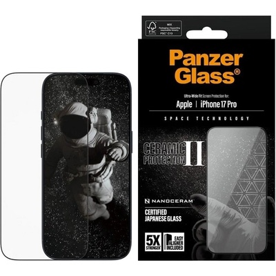 Panzer Стъклен протектор PanzerGlass - Ultra-Wide Fit, iPhone 17 Pro, прозрачен (5715685026652)
