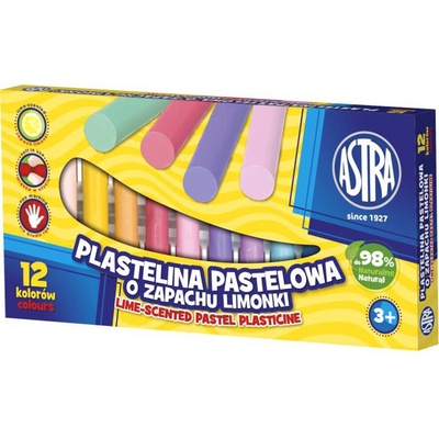 ASTRA Комплект пластилин, Astra, Аромат на лайм, 12 цвята (AS303114001)