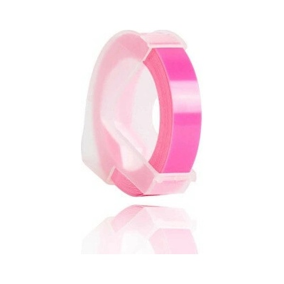 Alternatívna páska Dymo Omega A0898280, 9 mm x 3 m, biela tlač/fluorescenčný ružový podklad