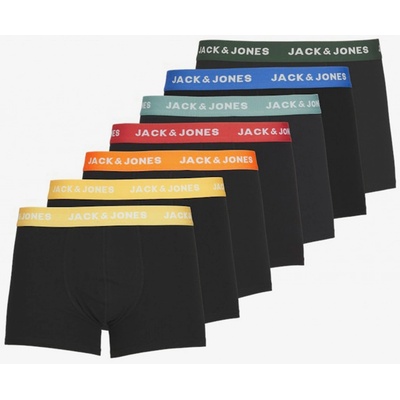 Jack and Jones 7 Pack pánské boxerky černé (12230353)