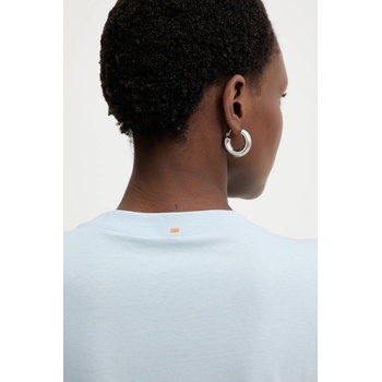 BOSS Orange Памучна тениска BOSS Orange C_Elogo_5 дамска в лилаво 50501139 (50501139)