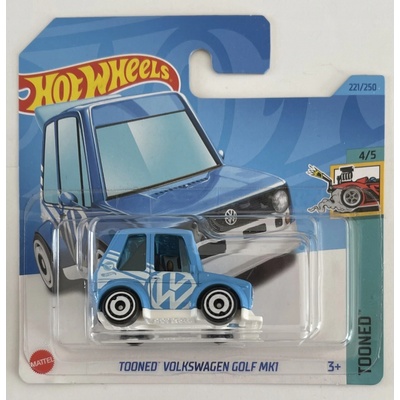 Mattel Hot Wheels Tooned Volkswagen Golf MK1 modrý