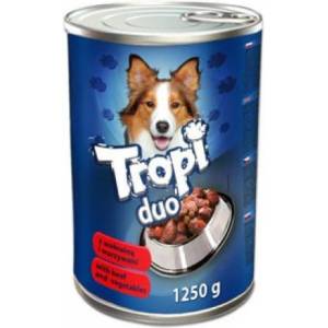  Консерва за куче Тропи Duo 1.250 кг. с вкус на говеждо и зеленчуци (296)