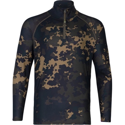 Korda tričko Kool UPF Zip Jersey dark kamo