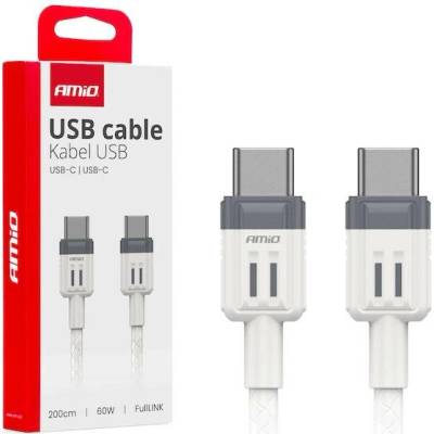 FullLINK AMIO-03909 USB-C na USB-C 60W, 200cm