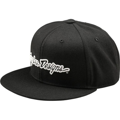 TROY LEE DESIGNS FLAT BILL SNAPBACK SIGNATURE BLACK