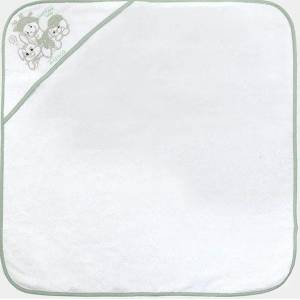 Bambino Casa Хавлия с качулка Bambino Casa - Paris, Bianco Mint, 75 х 75 cm (3217) - ozone