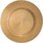 Horecano HORECANO-WICKED-Подложна чиния стъкло Ø32cm GOLD/CIRCLES (HC-59409/59231)(SML 170) (0159409)