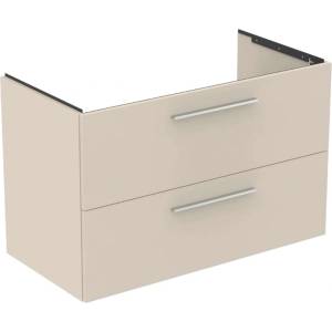 Ideal Standard i. Life B - Шкафче за умивалник, 100x63x51 см, 2 чекмеджета, ляво, матово пясъчно T5584NF (T5584NF)