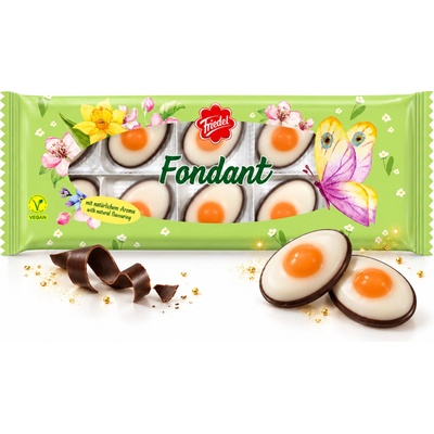Riegelein Velikonoční vajíčka z fondánu v hořké čokoládě 150 g