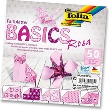 Folia 463/1010 Origami papír Basics 80 g/m2 10 x 10 cm 50 archů růžový