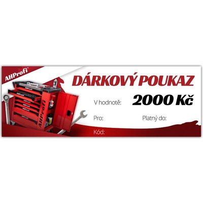 AHProfi Elektronický dárkový poukaz v hodnotě 2000 Kč