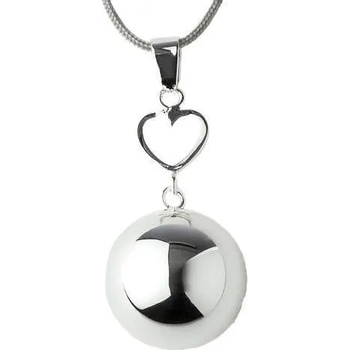 Image 1 of Bola Медальон за бременни Бола - Silver heart (VO211)