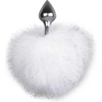 Image 1 of EasyToys Bunny Tail Plug Silver/White