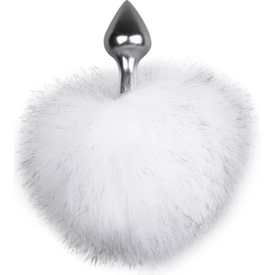 EasyToys Bunny Tail Plug Silver/White