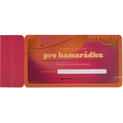 Mementerra Dárkové kupony – Pro kamarádku