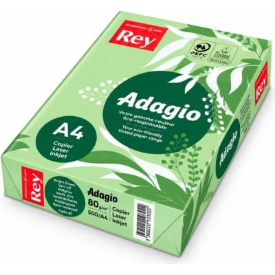 Rey Adagio barevný papír A4, 80g,500l, sv.zelený