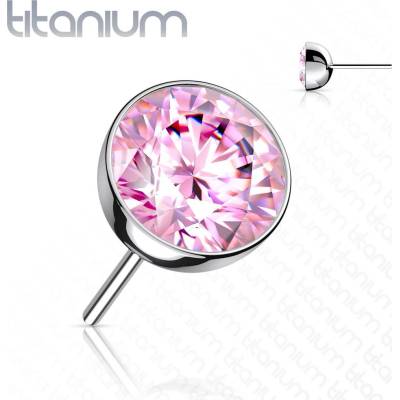 Šperky4U kamínek k Push In piercing do nosu titan TIT1147P-040