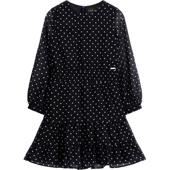 Image 1 of Guess Шифонена рокля в тъмно синьо покрита с точки Guess