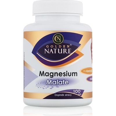 Golden Nature Magnesium Malate Hořčík+Vitamin B6 100 kapslí