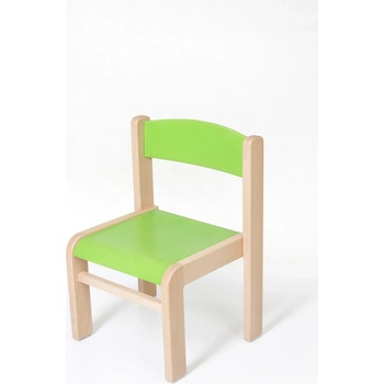 Hajdalánek Dětská židle Luca s tvarovanou opěrkou zad zelená 26 cm
