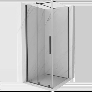 Mexen Velar плъзгаща се душ кабина 90 x 90 см, прозрачна, пистолет метал - 871-090-090-01-95 (871-090-090-01-95)