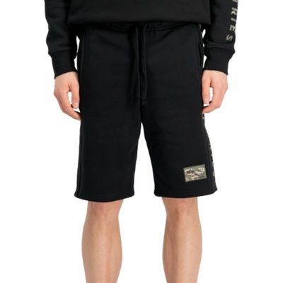 Alpha Industries pánske teplákové šortky Camo Jogger Shorts black