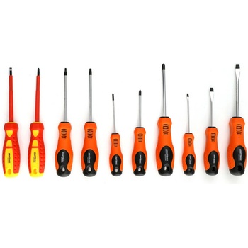 10-dielna sada skrutkovačov KD10901 oranžová