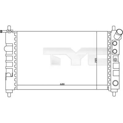 TYC Chladič vody TYC 725-0005