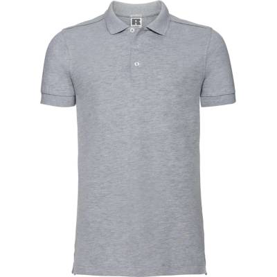 Russell pánská strečová polokošile R-566M-0 Light Oxford Heather