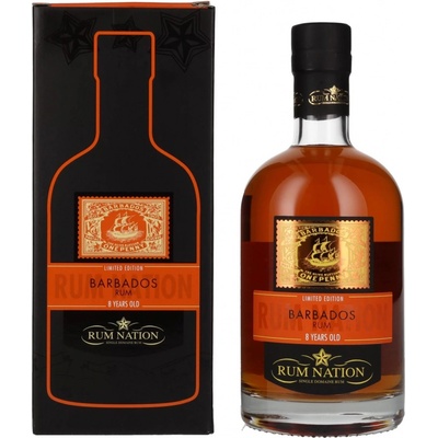 Rum Nation Barbados 8y 40% 0,7 l (karton)