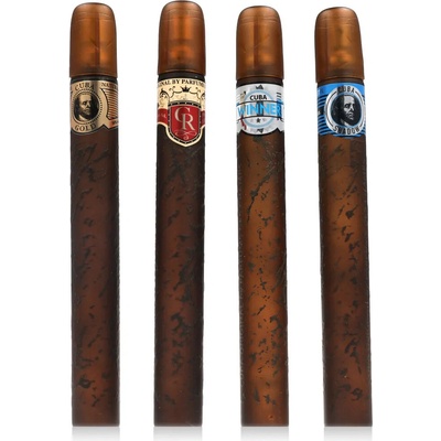 Cuba Quad I dárková sada: EDT Gold 35 ml + EDT Royal 35 ml + EDT Winner 35 ml + EDT Shadow 35 ml