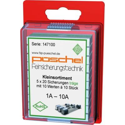 Püschel Feinsicherungen SORTI03TB SORTI03TB trubičková pojistka (Ø x d) 5 mm x 20 mm T pomalá Množství 100 ks