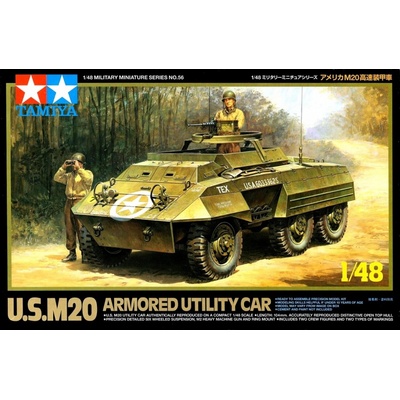 Tamiya U.S. M20 Armo Utility Car červená 1:48