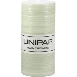 Unipar Светлозелена свещ , време на горене 73 h Finelines - Unipar (Finelines Green Pillar 70x150)