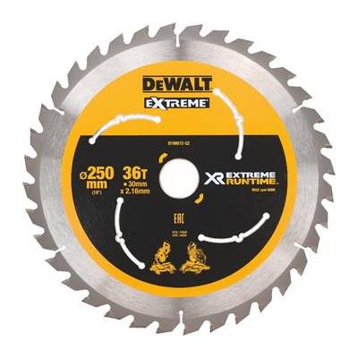 Нож за трион DeWALT (идеален за триони FLEXVOLT) 250 x 30 мм, 36 зъба DT99572 (DT99572)