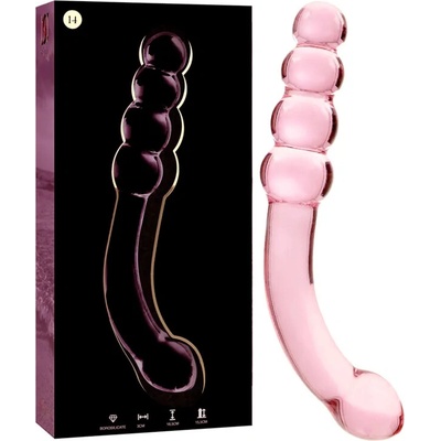 Ibiza Nebula Model 14 Dildo Borosilicate Glass 18.5 x 3 cm Pink