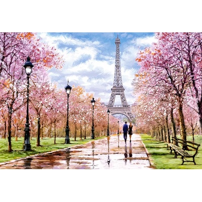 Castorland - Puzzle Romantic Walk in Paris - 1 000 piese