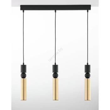 JUPITER 2007 - Пендел ALAS 3xGU10/10W/230V златист/черен (10702007)