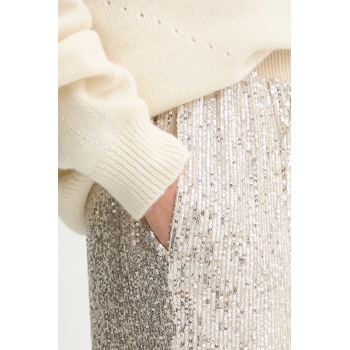 BOSS Orange Панталон BOSS Orange в бежово с широка каройка, с висока талия 50548327 (50548327)