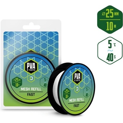 Delphin Pančucha náhradná PVA n´tastic QUICK 10m 25mm