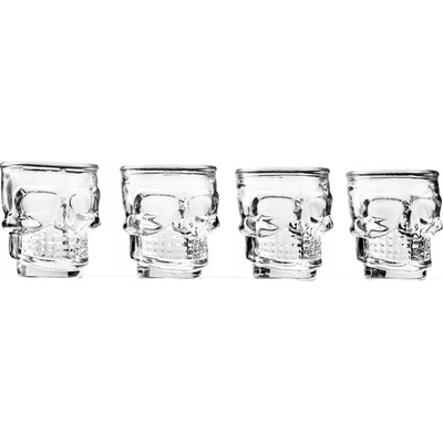 Gadget Master Sklenice na vodku 123 bezbarvé 4 x 60 Ml