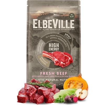 Elbeville Adult All Breeds Fresh Beef High Energy 1,4 kg