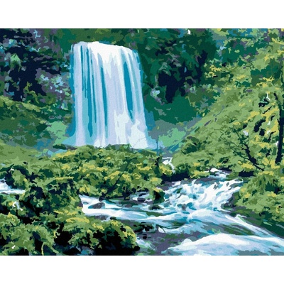 Zuty Malování Podle Čísel Vodopády A Divoká Příroda Ted Davis 80 x 100 Cm Plátno Rám