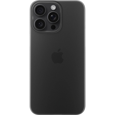 Nomad Super Slim Case - тънък полипропиленов кейс 0.65 мм. за iPhone 15 Pro Max (черен-прозрачен)