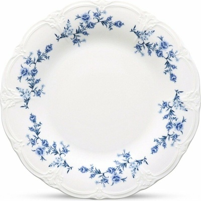 Biely/modrý porcelánový tanier ø 27,5 cm Retro – BonBistro