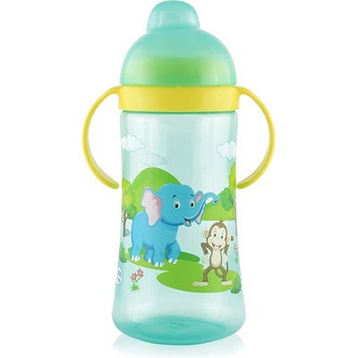 Baby Care СПОРТНА БУТИЛКА С ДРЪЖКИ И МЕК Н-К 330МЛ ЗЕЛЕНА (10200910003)