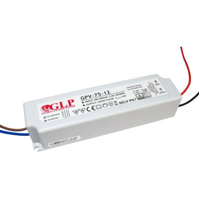 GLP GPV zdroj plastový CV IP67 různé typy 12V/24V - 12V, 75W