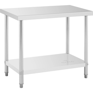 Royal Catering Маса от неръждаема стомана - 100 x 60 см - капацитет 250 кг RCAT-100/60-NW (RCAT-100/60-NW)