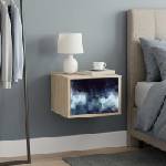 vidaXL Стенен шкаф за нощно шкафче RAALTE Дъб сонома 36 x 33 x 25 см (8007441)